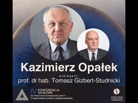 prof dr hab Tomasz Gizbert Studnicki Uniwersytet Jagielloński O