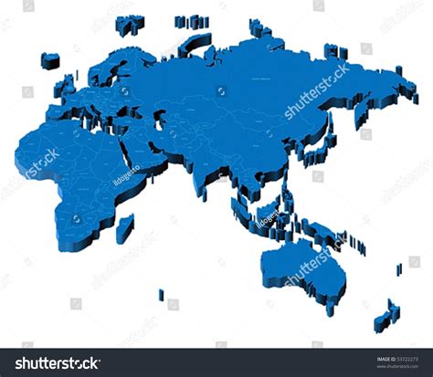 Map Europe Asia Africa Australia National Stock Vector (Royalty Free) 53722273 | Shutterstock