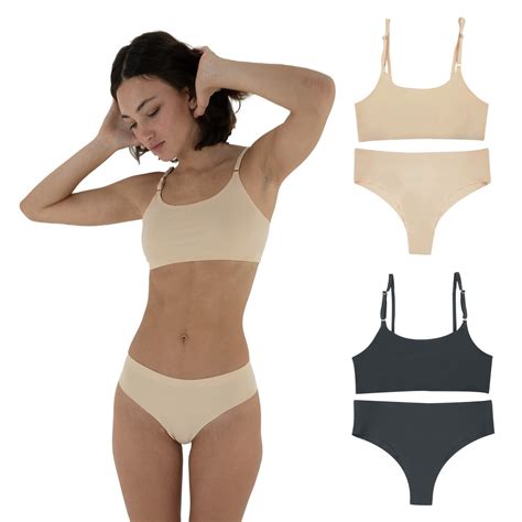 Conjunto Lencería Top Y Calzón D ssentials Dsts Nude Sin Costuras Paquete Pzs Coppel