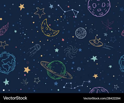 outer space vector images
