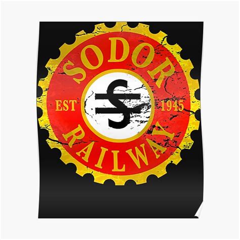 Sodor Railway Logo Distressed Classic T Shirt Poster For Sale By