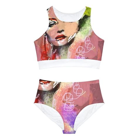 Masterpiece Sporty Art Bikini Set Etsy