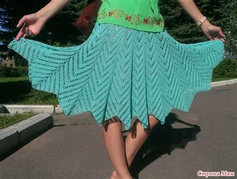 *Юбка-солнышко | Юбка, Юбка крючком схема, Вязаная крючком одежда