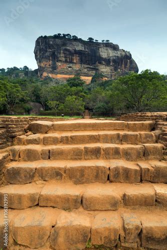 stairs Sigiriya Rock Fortress, Sri Lanka Stock Photo | Adobe Stock