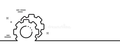 Linha Cone Das Engrenagens Sinal Da Roda Denteada Dos Trabalhos De