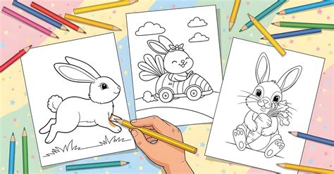 color bunny pages   coloring app