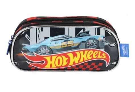 Estojo Escolar Duplo Hot Wheels 2 Divisórias A sua Loja de Materiais de Escritório Técnico