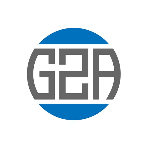 gza letter logo design  white background gza creative initials
