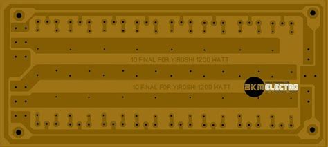 Layout Final Rail Transistor Untuk driver Yiroshi | Rangkaian