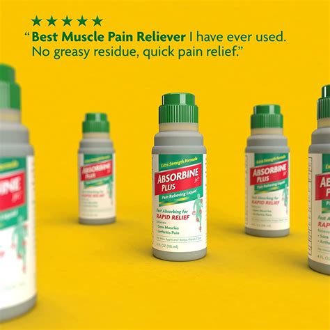 ABSORBINE JR. Pain Relieving Liquid with Menthol for Sore Muscles