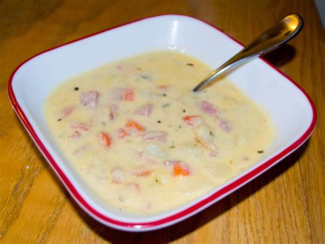 Ham And Bacon Potato Soup Recipe Bacon Potato Easy Cooking Recipes