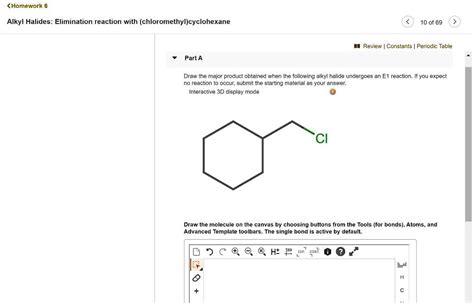 Solved Homework Alkyl Halides Elimination Reaction With