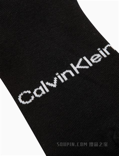 【calvin Klein】calvin Klein 22秋冬男士休闲两双装条纹logo提花舒适短袜ckp32902 Ckp32902 001