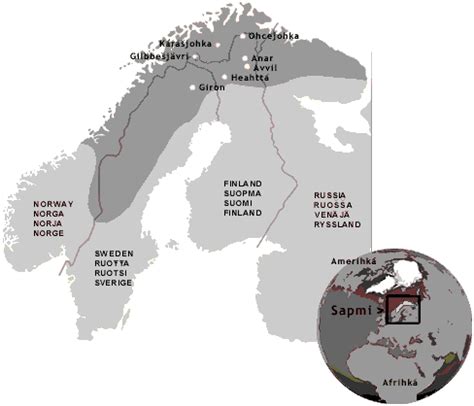 Sami People Map