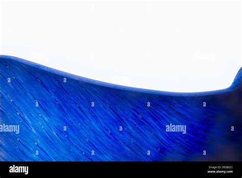 Abstract Blue Glass Wave Shape Stock Photo Alamy
