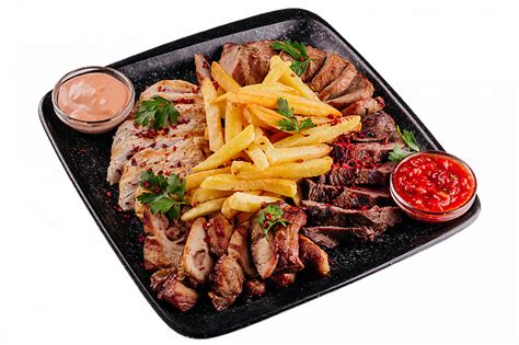 Мясная тарелка на гриле