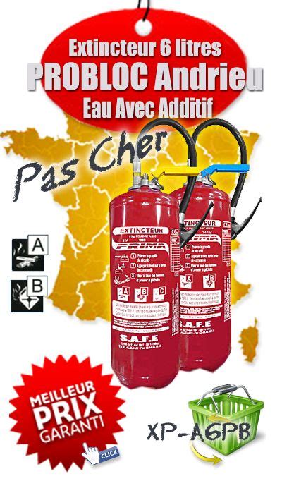 Extincteur Eau Pulv Ris E Avec Additif Litres Ab Probloc Andrieu