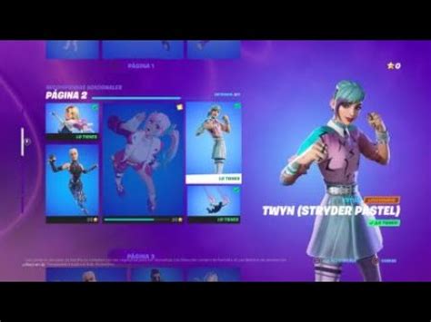 SKIN TWYN Estilo Stryder Pastel Fortnite Agustín te amo YouTube