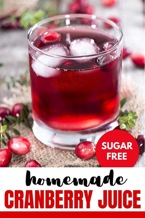 Homemade Cranberry Juice Sugar Free 4 Ways Whole New Mom