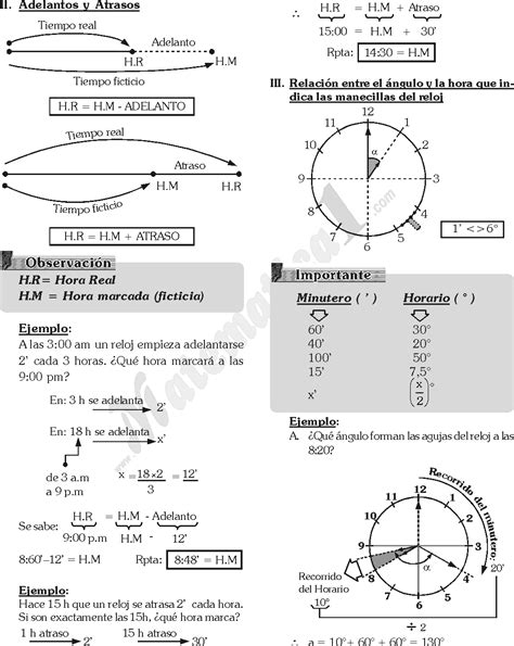 CRONOMETRÍA Y RELOJES EJERCICIOS RESUELTOS DE HABILIDAD LÓGICO