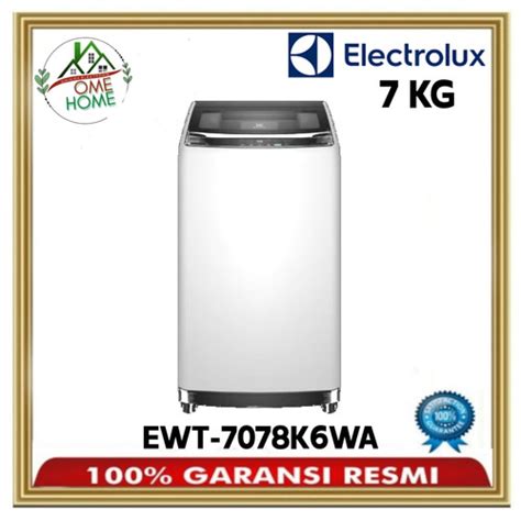 Jual MESIN CUCI 1 TABUNG TOP LOADING ELECTROLUX EWT7078K6WA Kapasitas 7