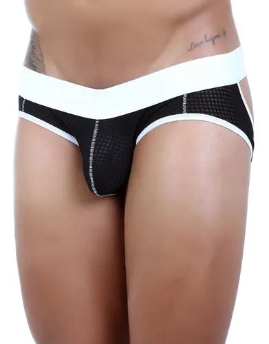 Cueca Bicolor Tela Jockstrap Gay Lgbt Confort Sup Atlético Parcelamento sem juros