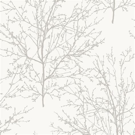 Wallpaper Branch Wallpaper Tree Wallpaper White - Etsy