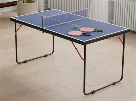 Mini Pingpongtafel Met Batjes Ballen En Net L X D X H Cm