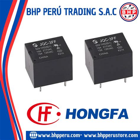 Jqc Ff Hs Hongfa Relay Spdt Vdc A Pcb Bhp Per Web