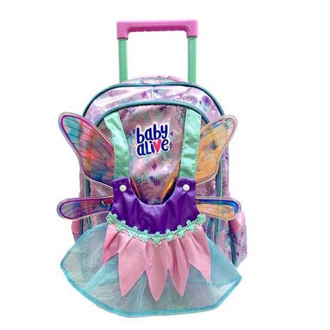 Mochila De Rodinha Infantil Baby Alive Fairies Pacific Mochilas