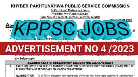 Khyber Pakhtunkhwa Public Service Commission Jobs Kppsc Jobs