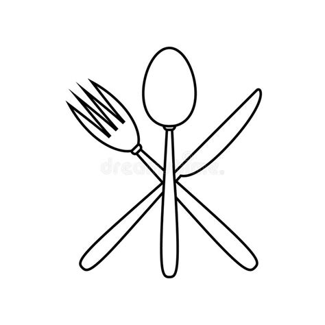 Meal Icon Vector Restaurant Illustration Sign Dine Symbol Eat Logo