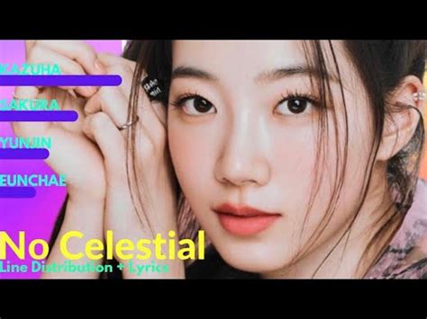 LE SSERAFIM No Celestial Line Distribution Color Coded Lyrics