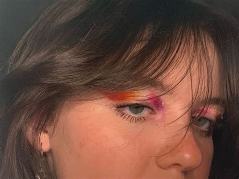 Lesbian Flag Inspired Pride Makeup Look Pride Makeup Makeup Looks Makeup Inspiration