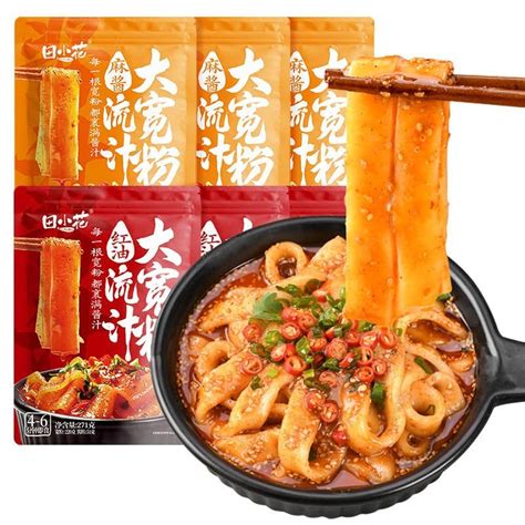 Sichuan Hotpot Wide Noodles Chinese DaKuanFen Hot And Spicy Noodle Instant Powder Hotpot