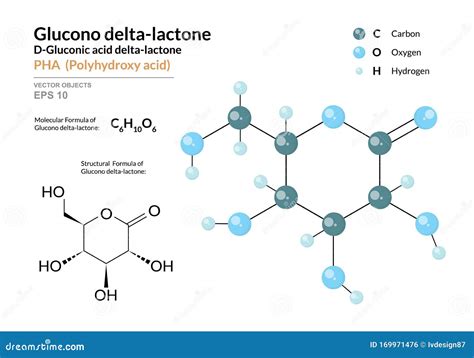 Gluconic Acid Delta Lactone Pha Polyhydroxy Acid Structural Chemical