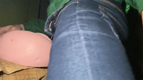 Delivery Guy Practice Fuck With Sex Toy Before Going To