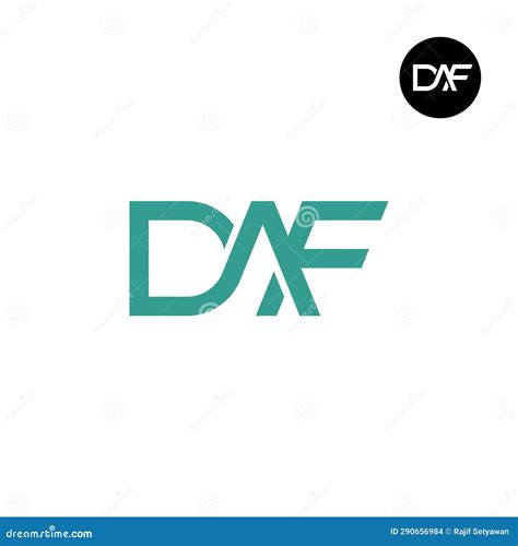 Letter DAF Monogram Logo Design Vector Illustration | CartoonDealer.com ...