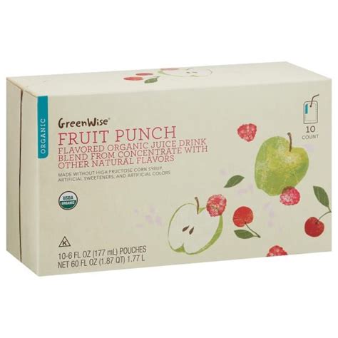 GreenWise Juice Drink Blend Organic Fruit Punch Publix Super Markets