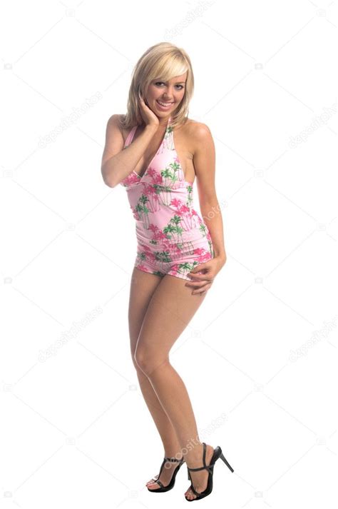 Island Tankini Blonde Stock Photo Image By Realdealphoto