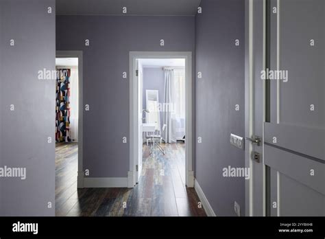 Modern Hallway Featuring Stylish Decor Elements And Bright Light