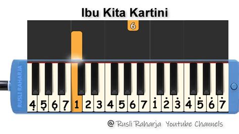 Ibu Kita Kartini Not Pianika Youtube