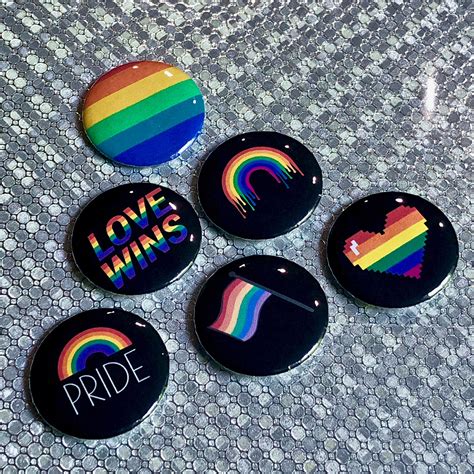 Gay Pride Rainbow Pin Pack Etsy