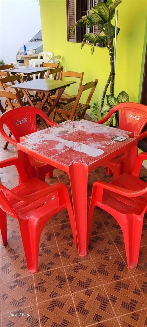 Mesa De Bar Plastico Usada