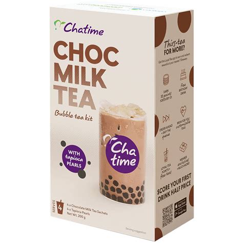 Chatime Choc Milk Bubble Tea 4 Pack Woolworths