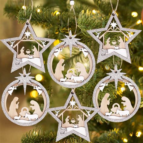 Treory Christmas Decorations Indoor Nativity Scene