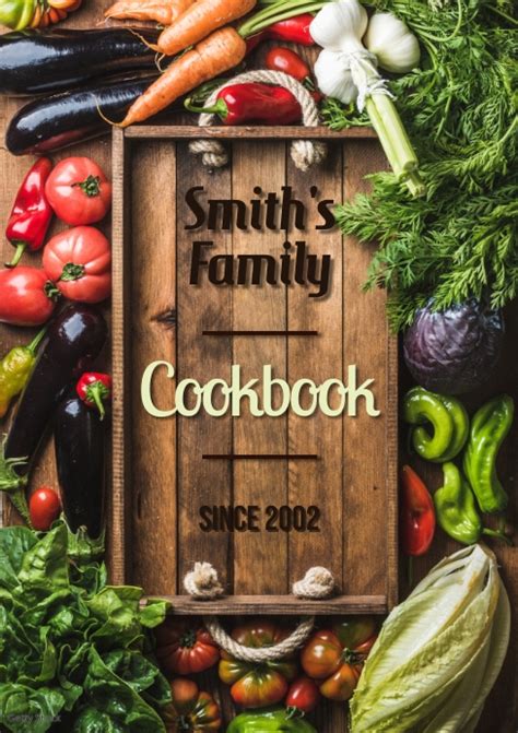 Family Cookbook Cover Template Design Printab | PosterMyWall