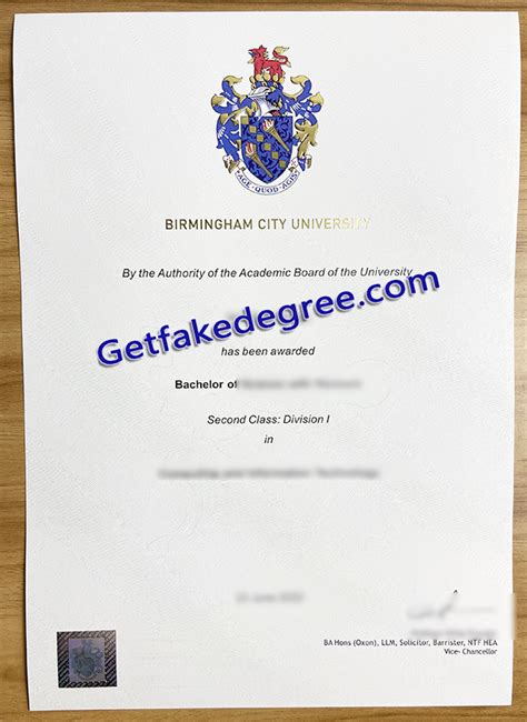 Birmingham City University Degree Bcu Fake Diploma Buy Fake High