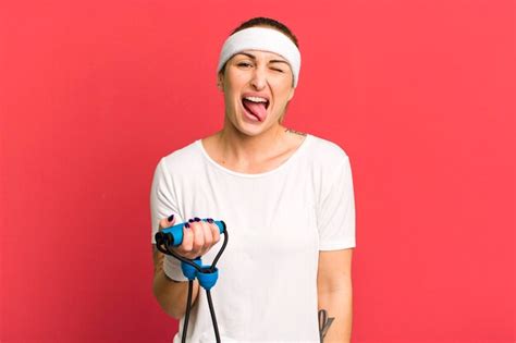 Premium Photo With Cheerful And Rebellious Attitude Joking And