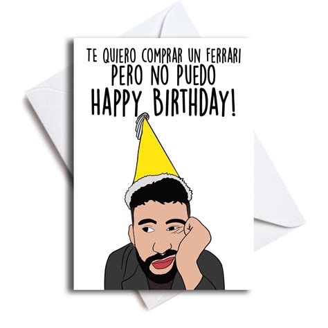 Bad bunny birthday card maldita pobreza bad bunny card in etsy – Artofit